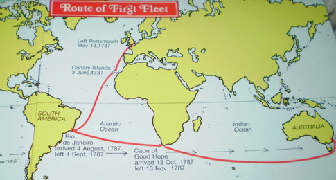 first fleet and timeline and journey